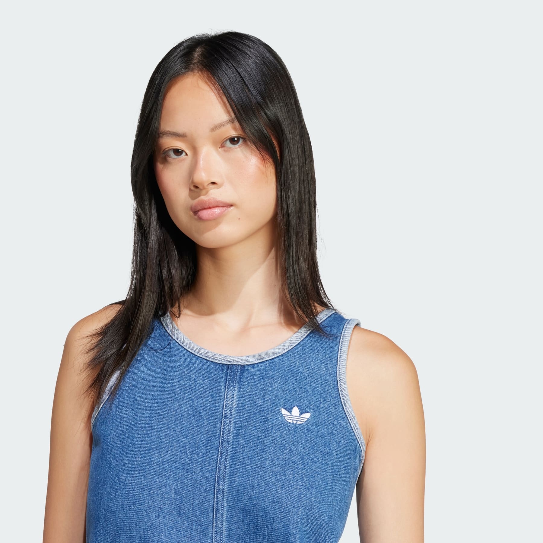 Adicolor Denim 3-Stripes Tank Dress - 5