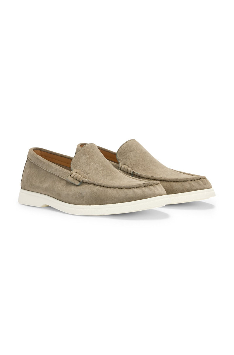 SUEDE LOAFERS WITH CONTRAST OUTSOLE 2