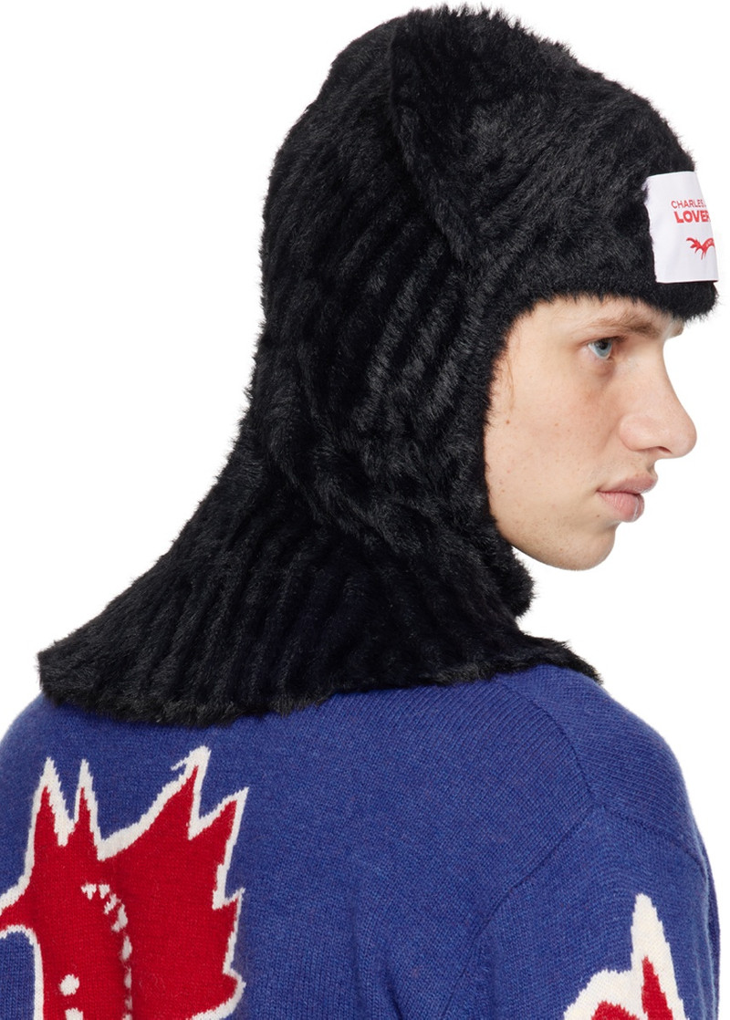 Black Fluffy Ears Balaclava 3