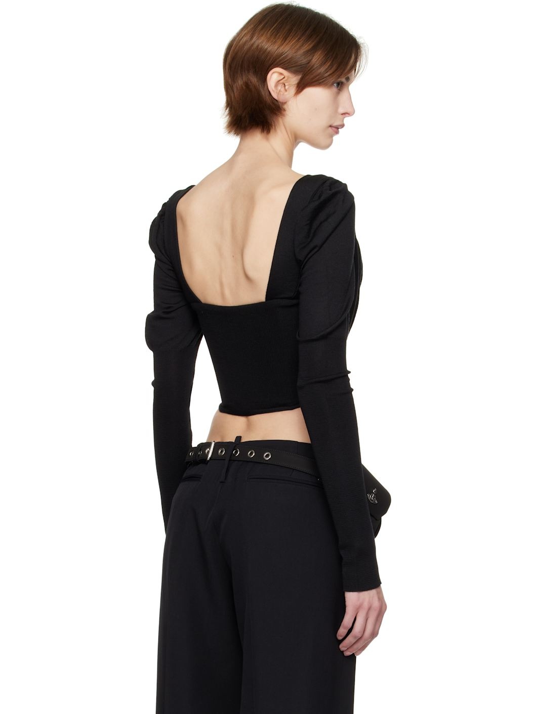Black Bea Corset Cardi Blouse - 3