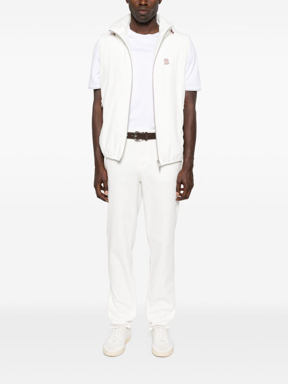 Brunello Cucinelli Men Cotton T-Shirt With Logo - 2