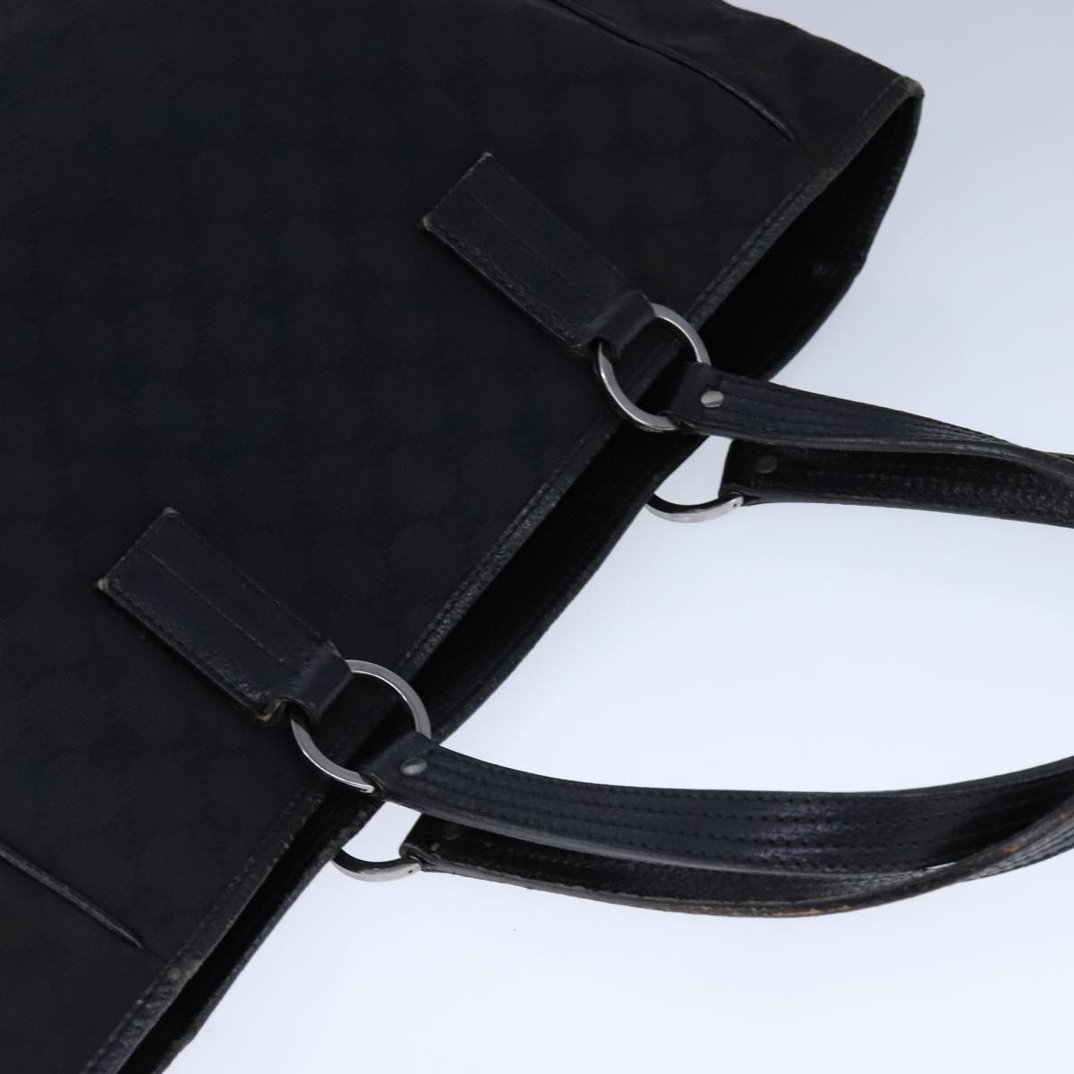 GUCCI GG Canvas Tote Bag Canvas Black - 6