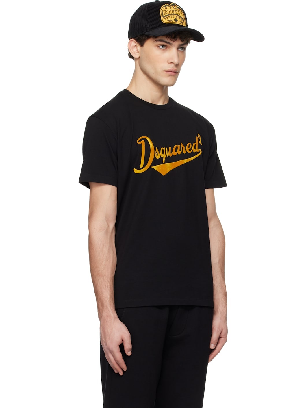 Black Cool Fit Velvet Logo T-shirt - 2
