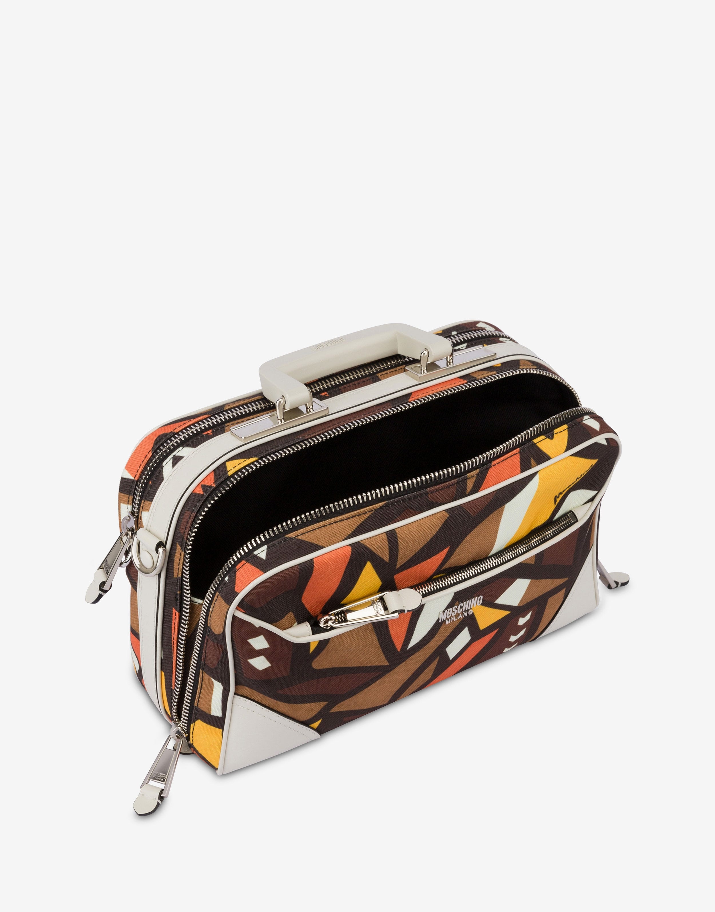 WOOD PRINT CANVAS CROSSBODY BAG - 3