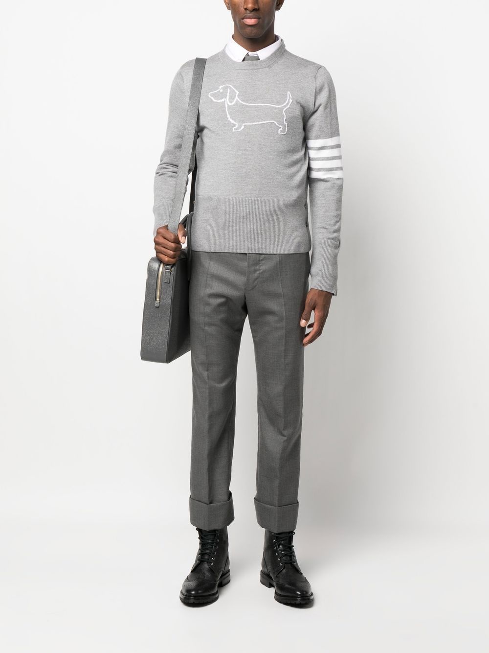 4-Bar stripe wool jumper - 2