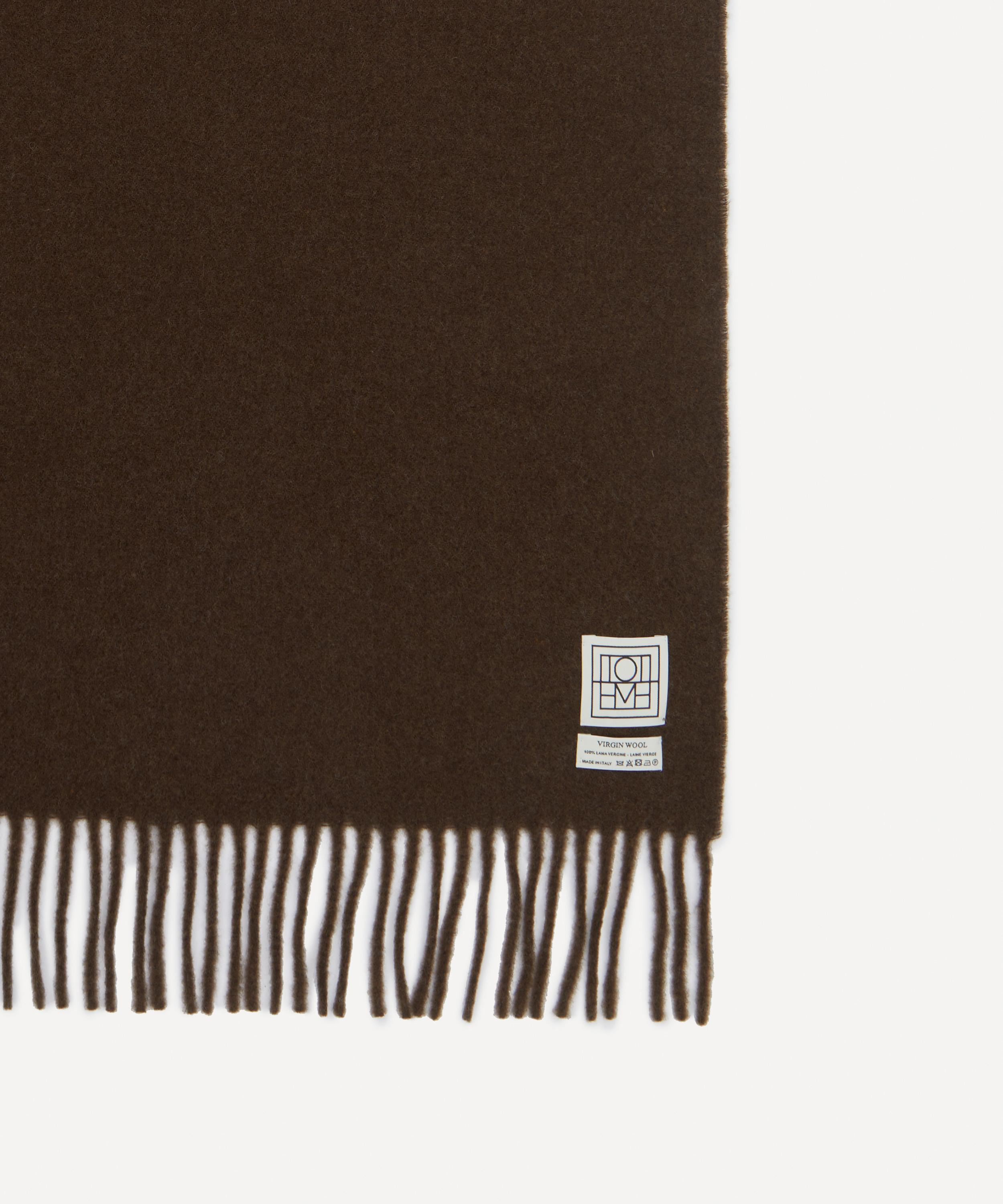 Classic Wool Fringed Scarf - 3