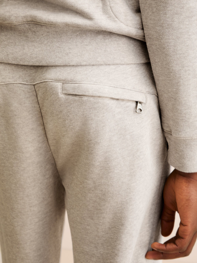 Men's Sweatpants Quinn Cotton Modal Greige Marl 8