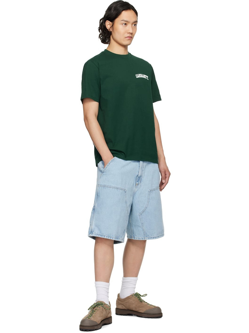 Carhartt Blue Double Knee Denim Shorts outlook