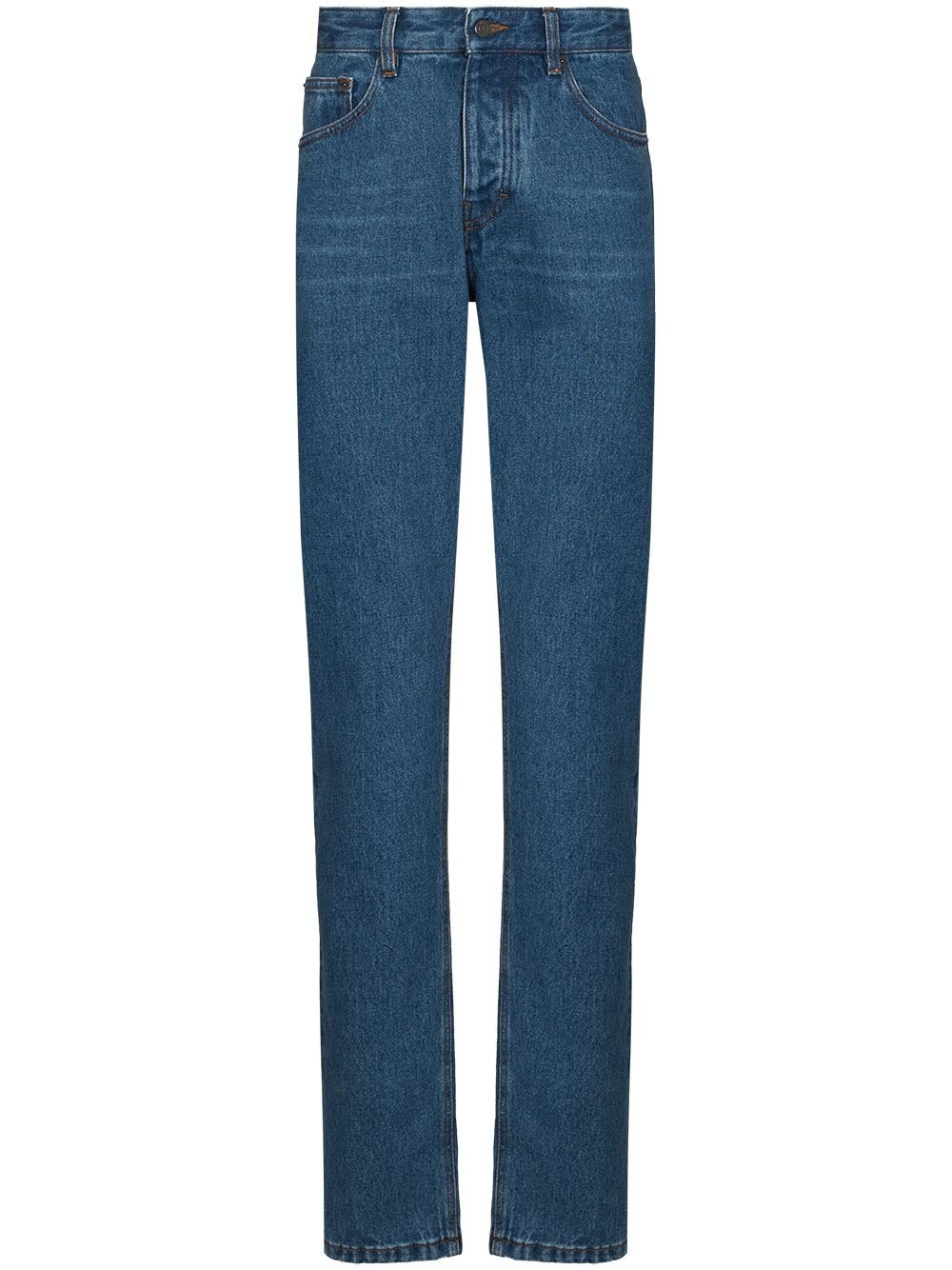 mid-rise straight-leg jeans - 1