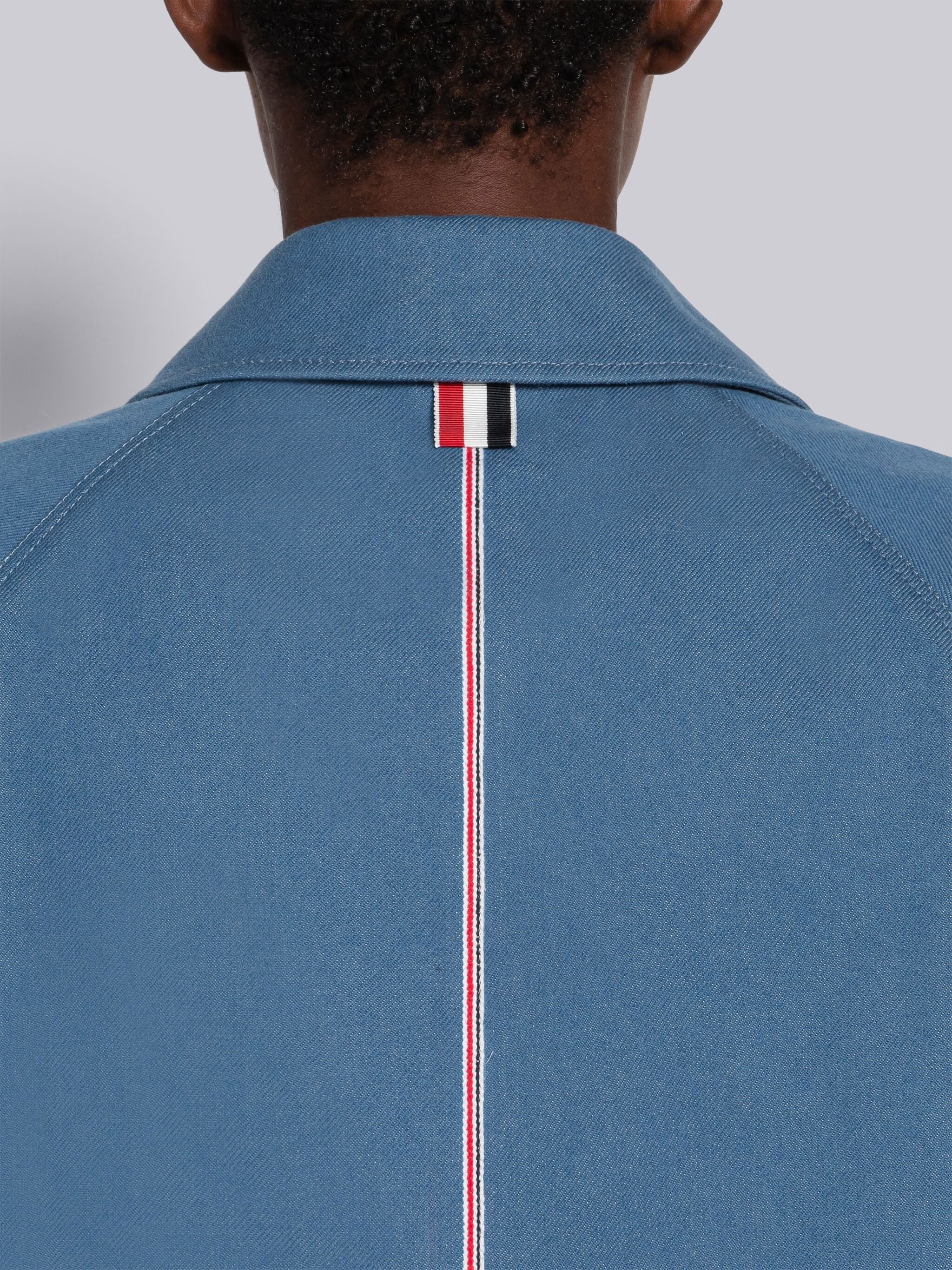 Selvedge Denim Cropped Car Coat - 4