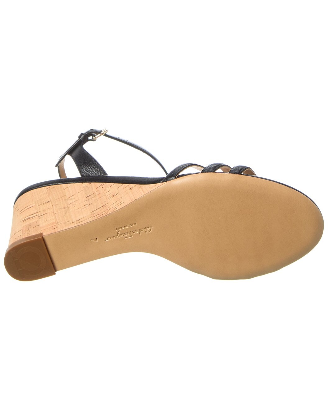 Ferragamo Fieri Leather Wedge Sandal - 4