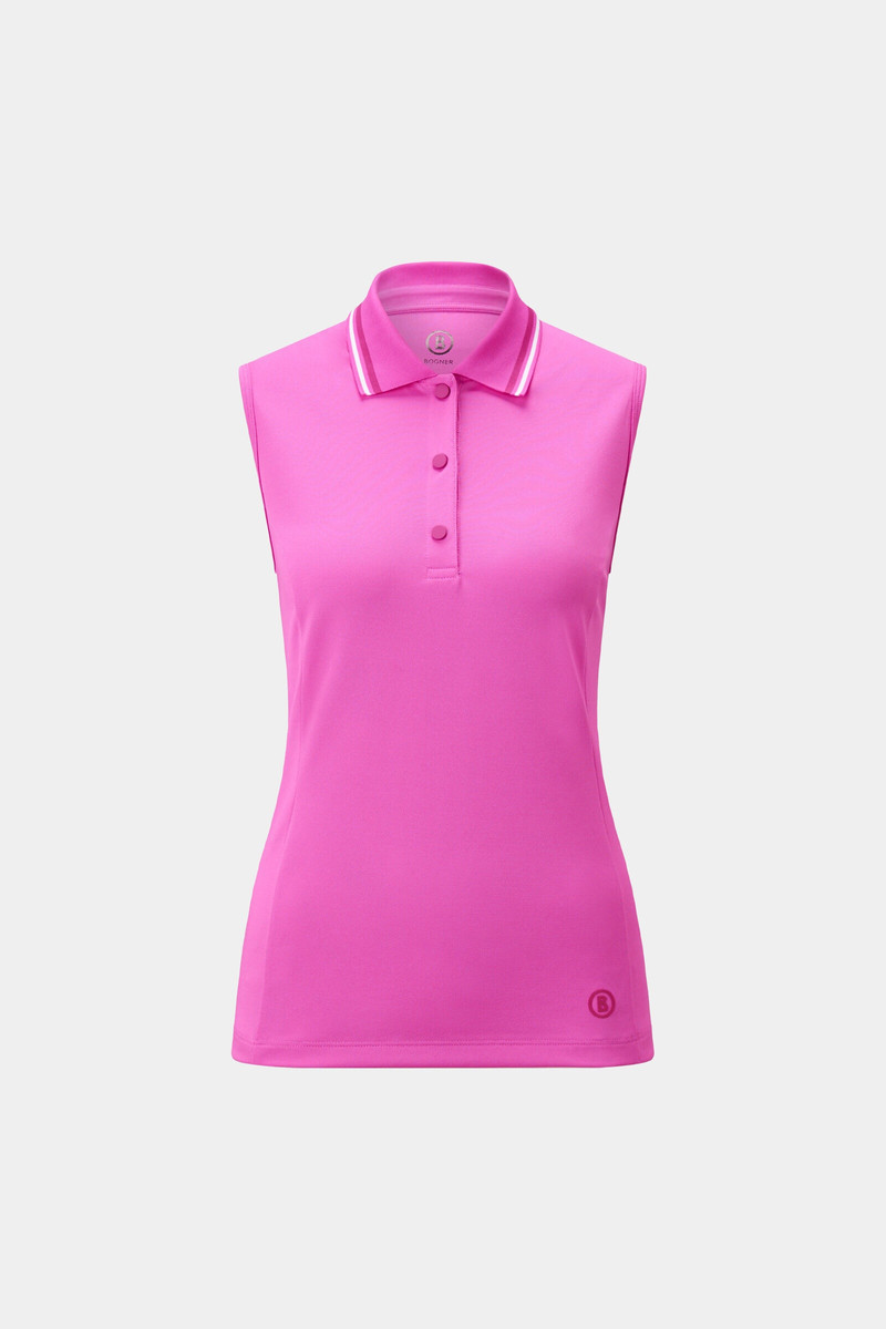 Alessia functional polo top in Pink 1