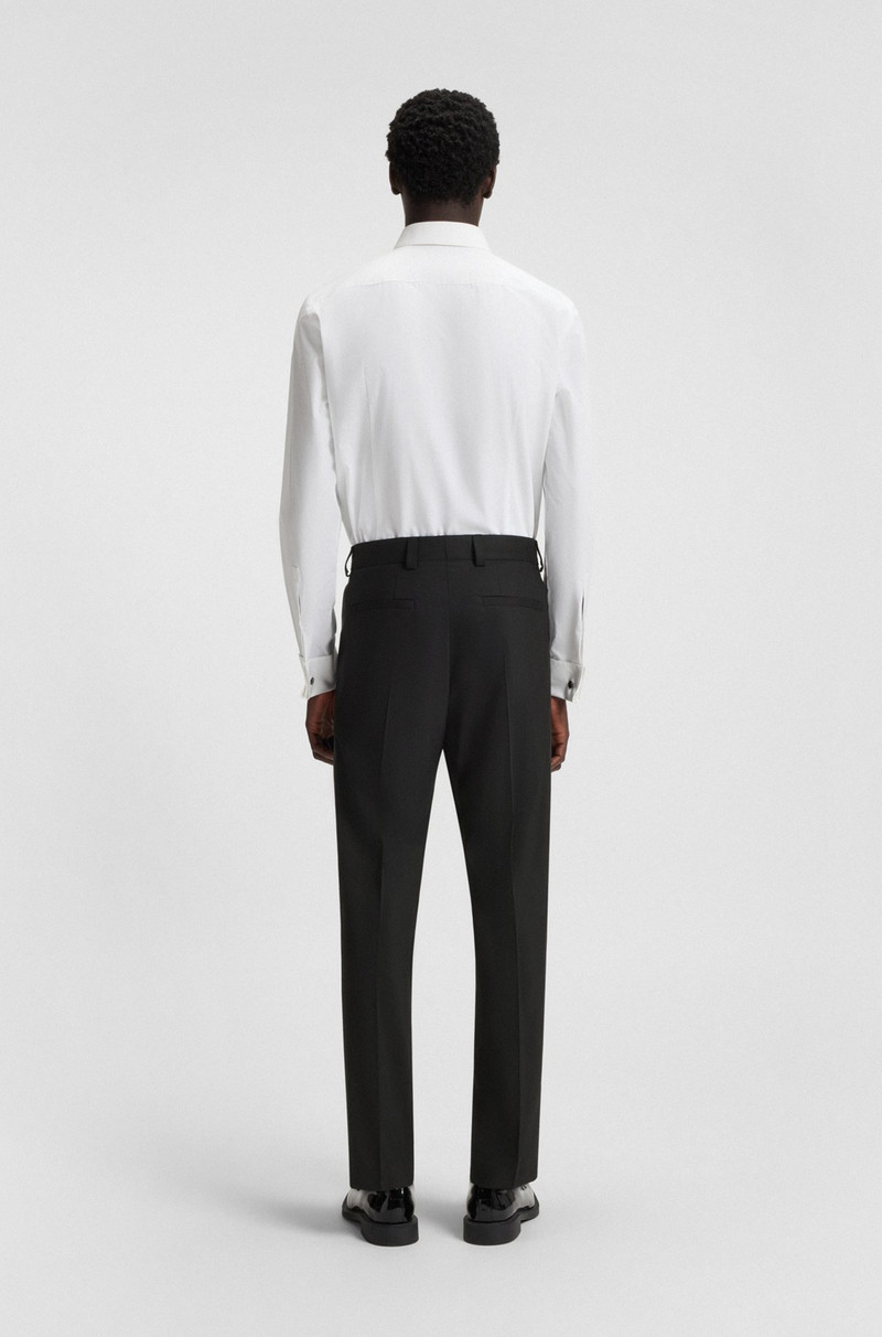 MODERN-FIT TROUSERS IN STRETCH DOBBY 4
