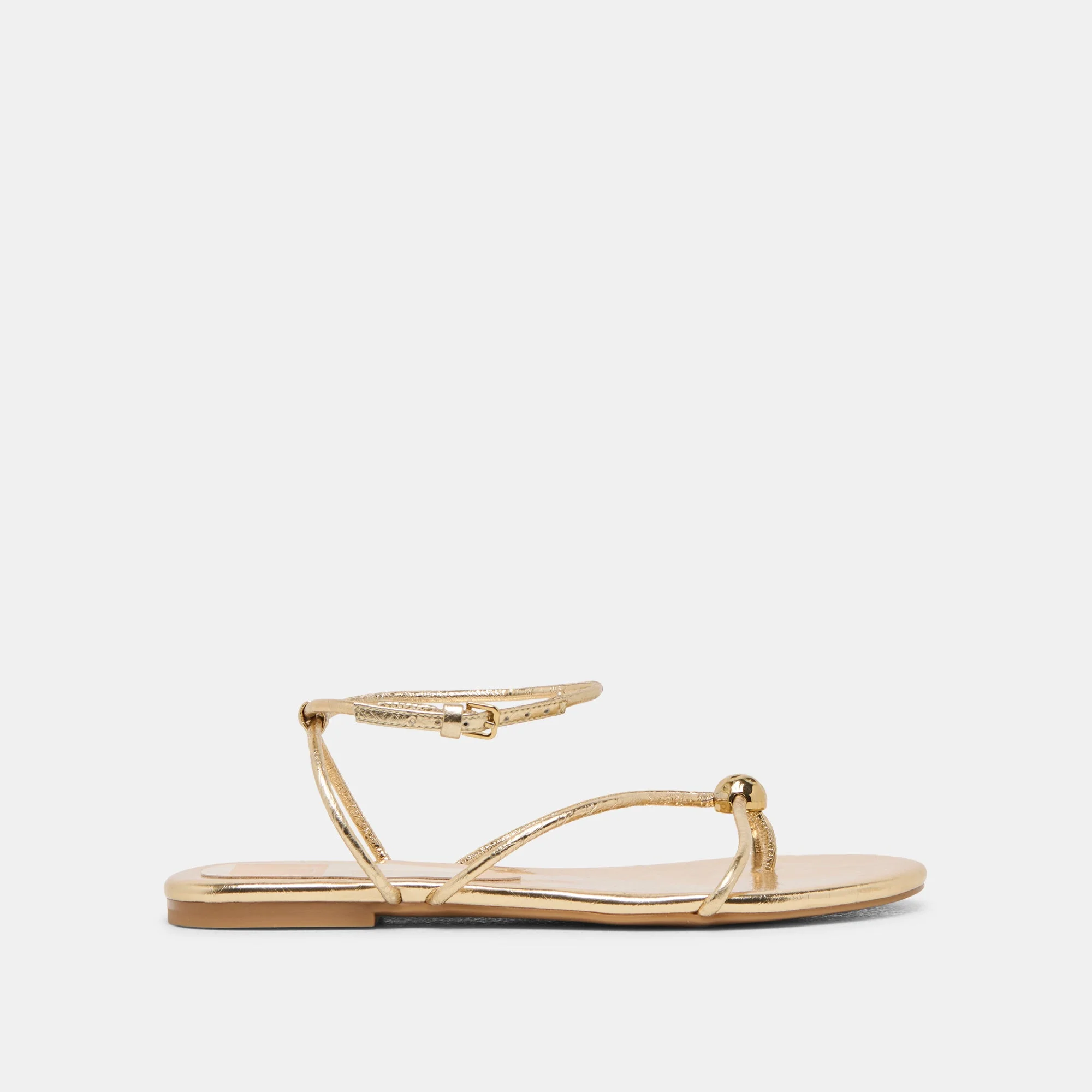 KENLEY SANDALS GOLD LEATHER - 1
