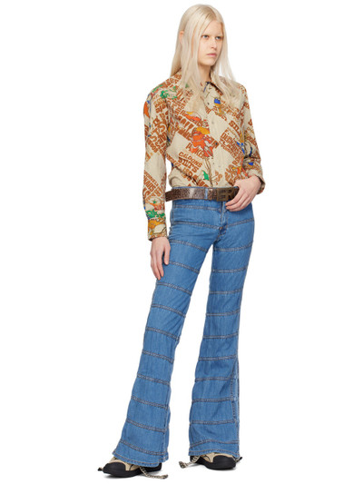 ERL Blue Ruched Jeans outlook