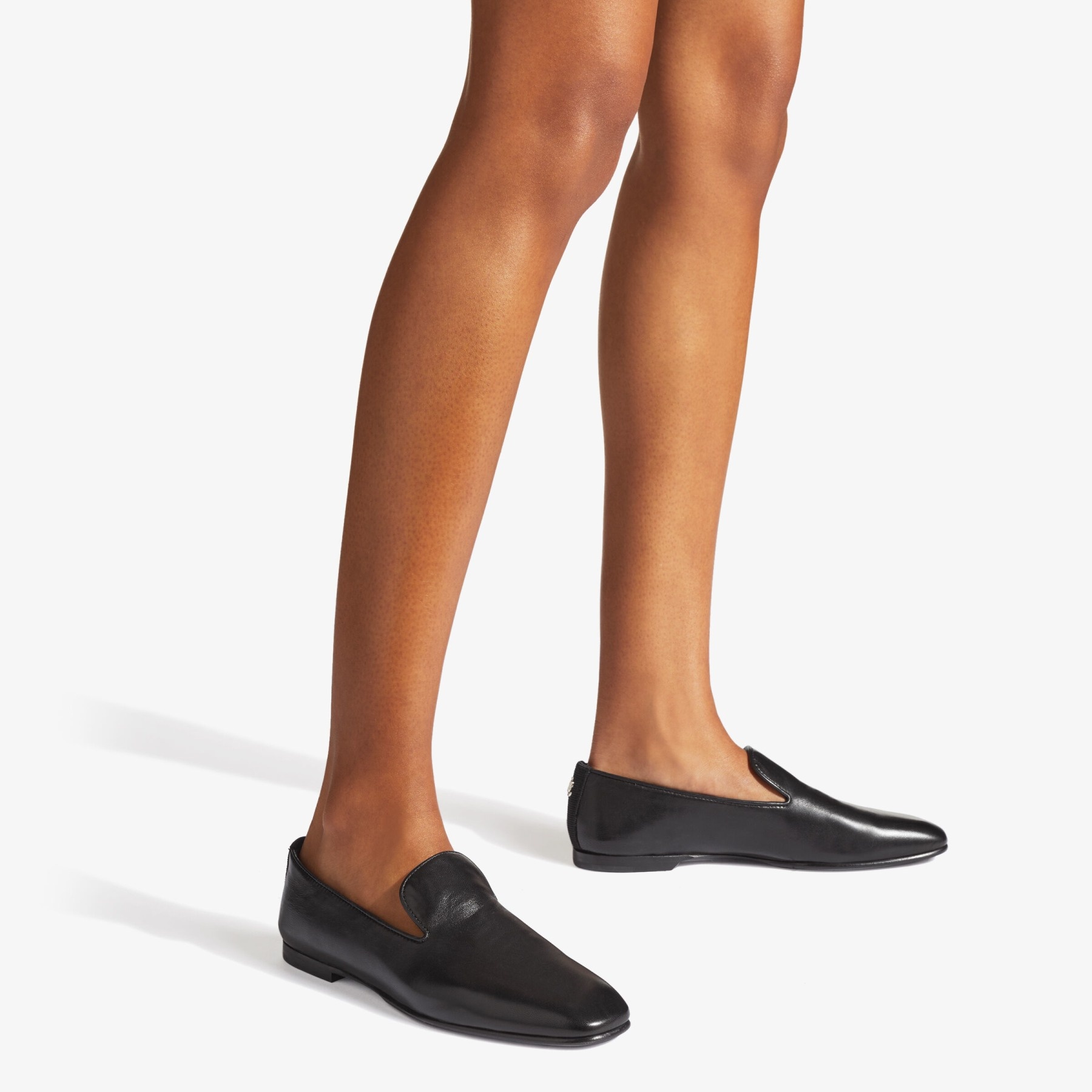 Vance Flat
Black Nappa Leather Flat Shoes with JC Button - 2
