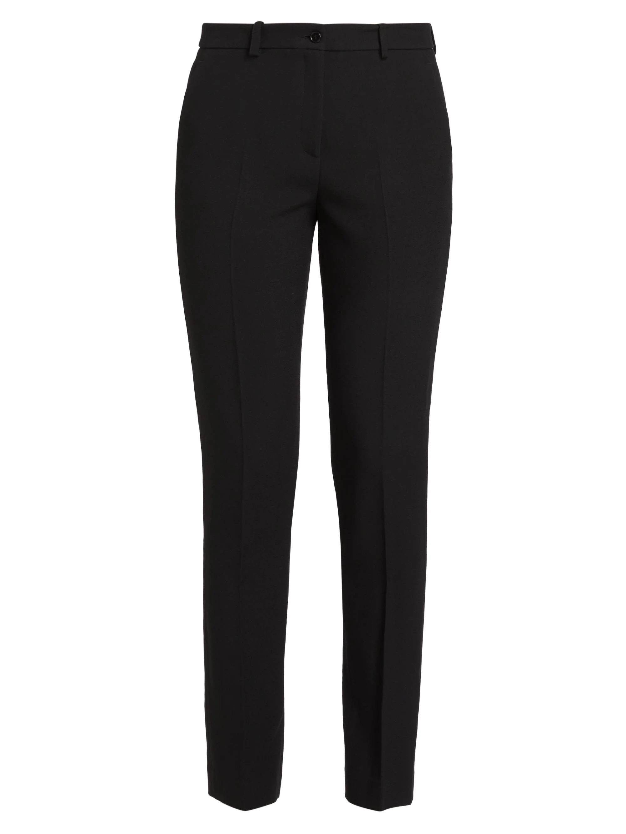 Women's Samantha Pleated Straight-Leg Pants - Black - 1