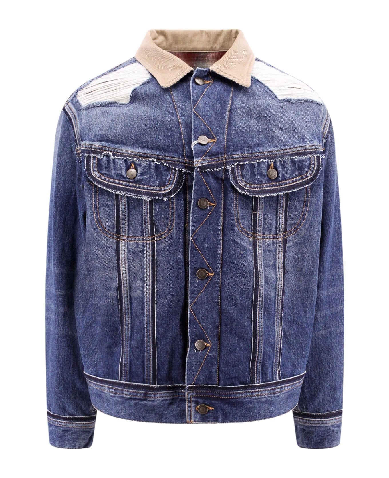Denim Jackets In Blue Cotton - 1