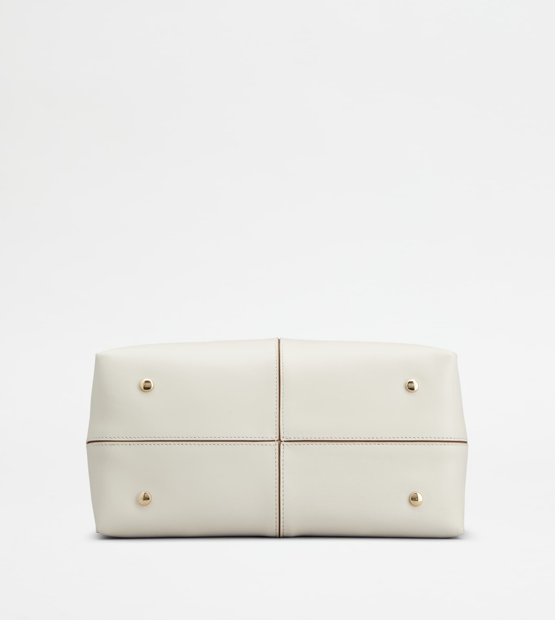 TOD'S DI BAG FOLIO IN LEATHER SMALL - OFF WHITE - 4