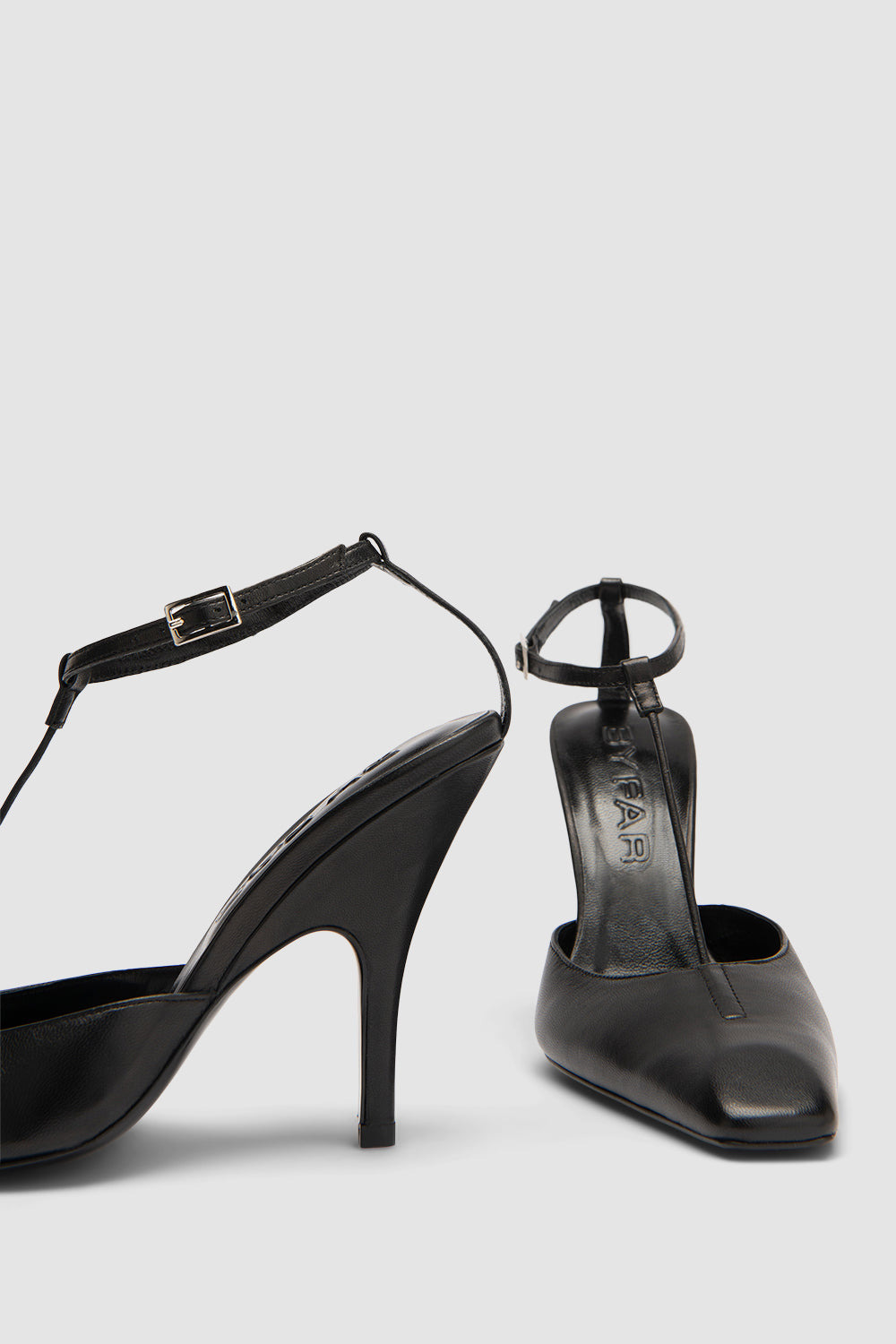Tara Black Lamb Nappa Leather Pump - 4