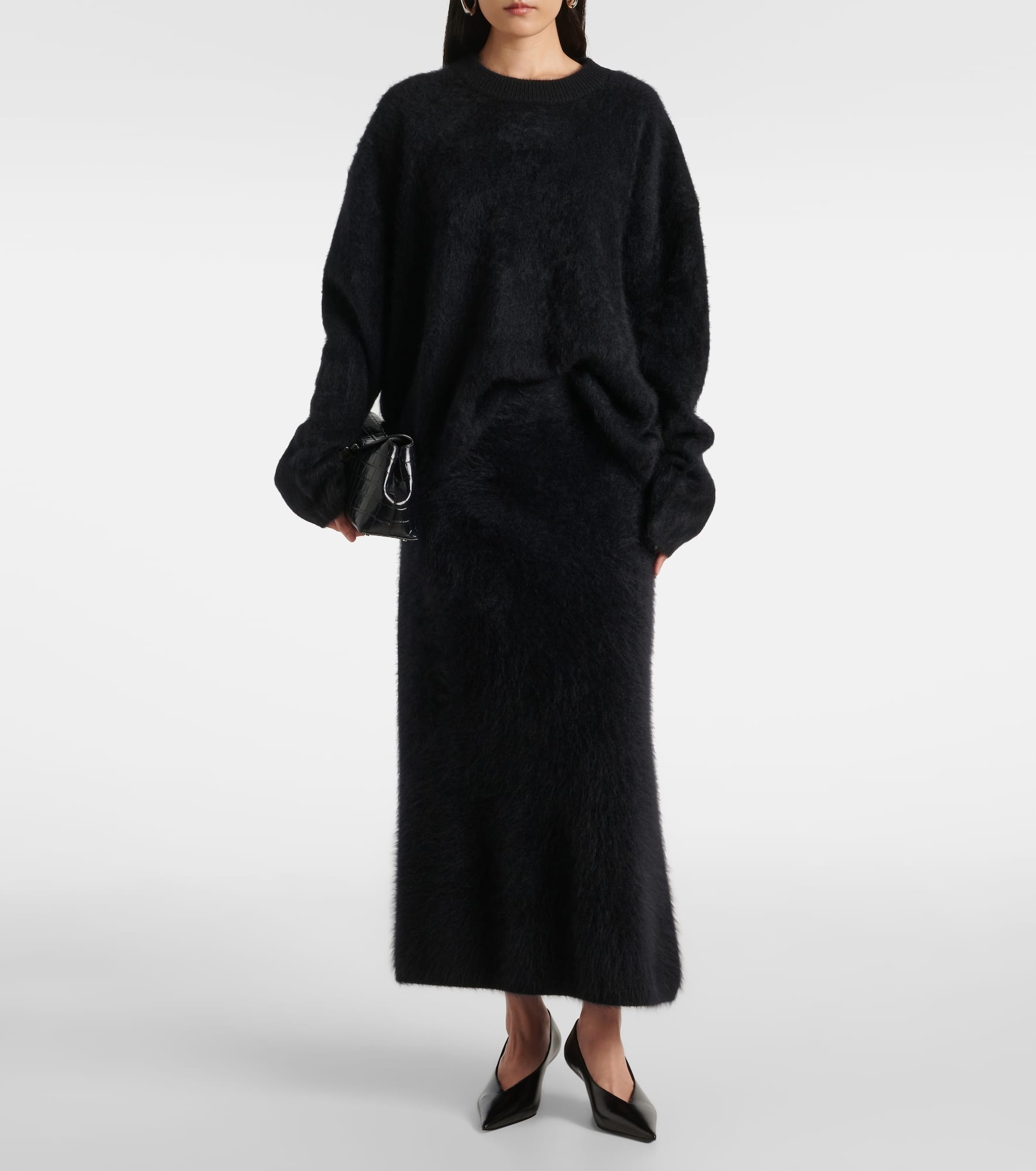 Asta cashmere midi skirt - 2