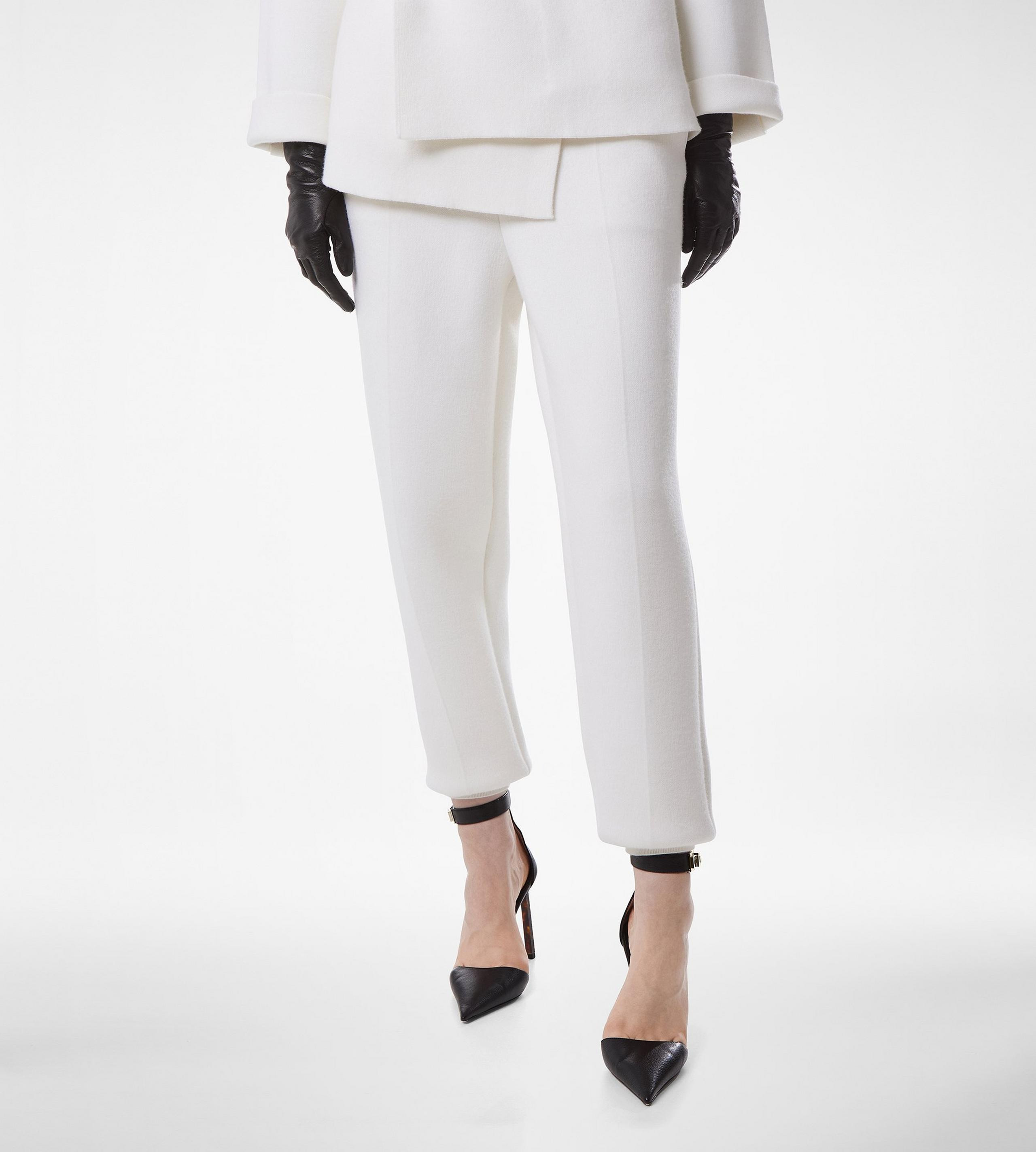 ULTRAFINE CASHMERE BLEND SCULPTURAL JOGGERS - 4