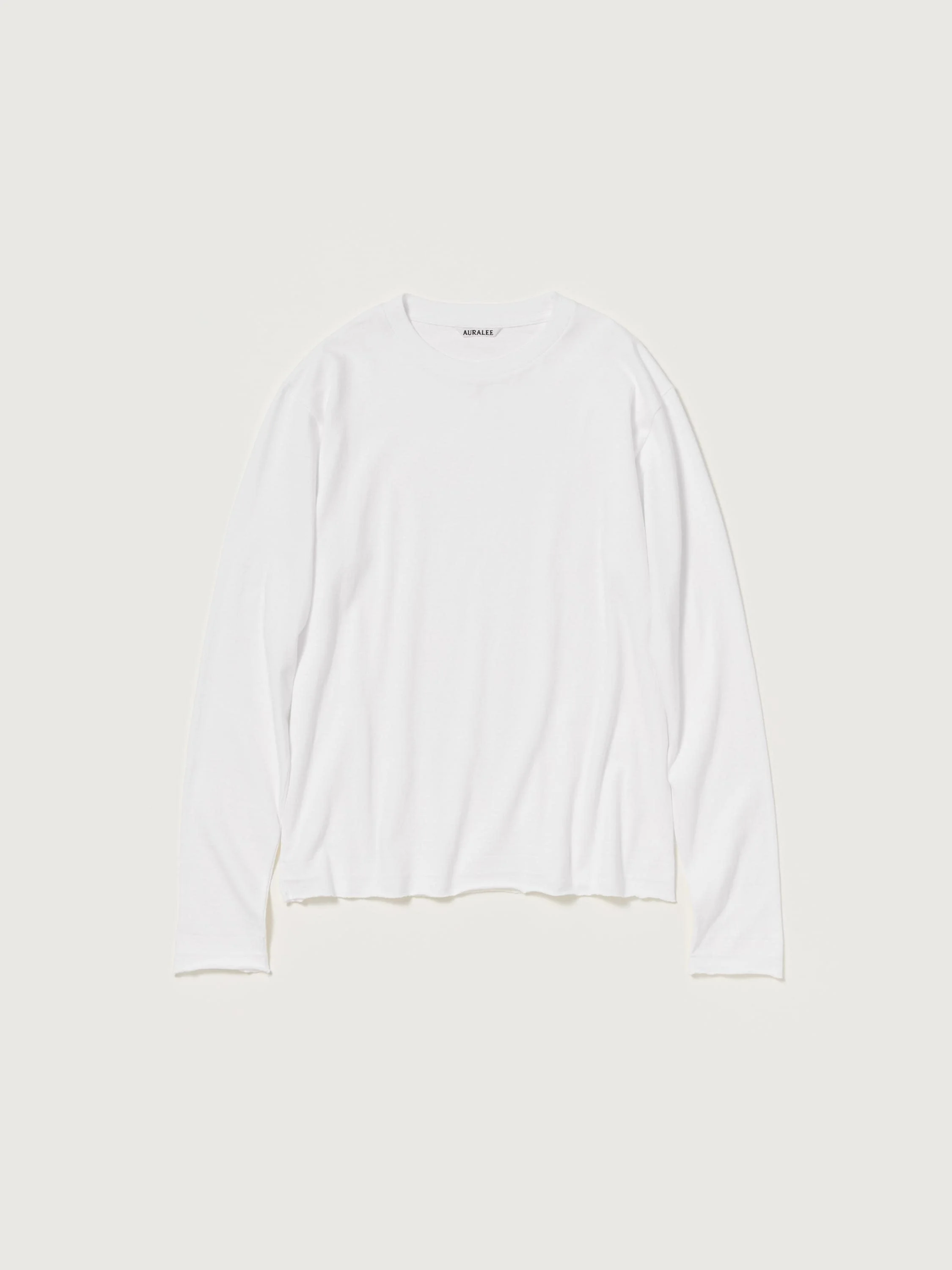 BRUSHED ORGANIC COTTON JERSEY L/S TEE - 1