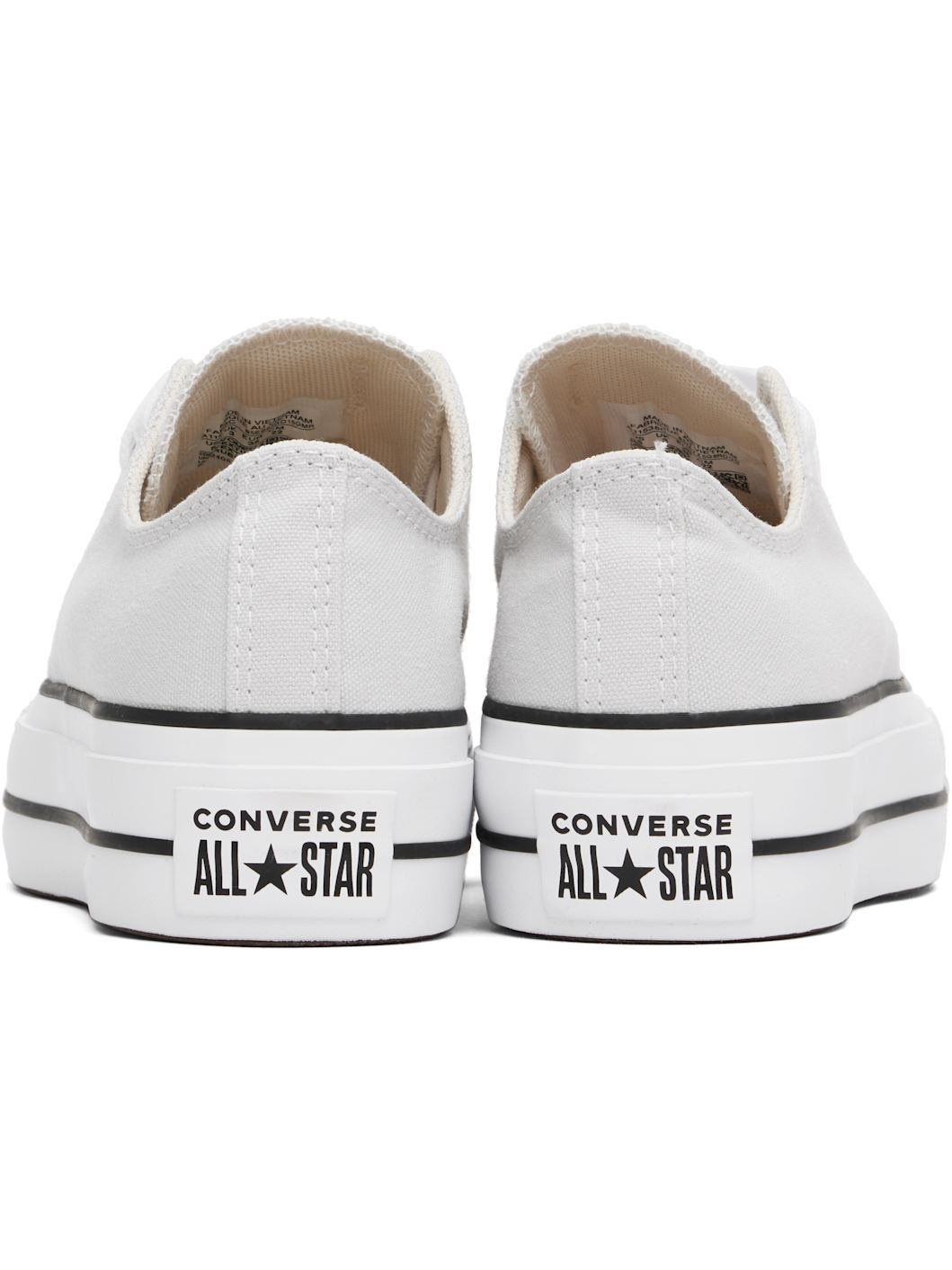 Gray Chuck Taylor All Star Lift Platform Low Top Sneakers - 2