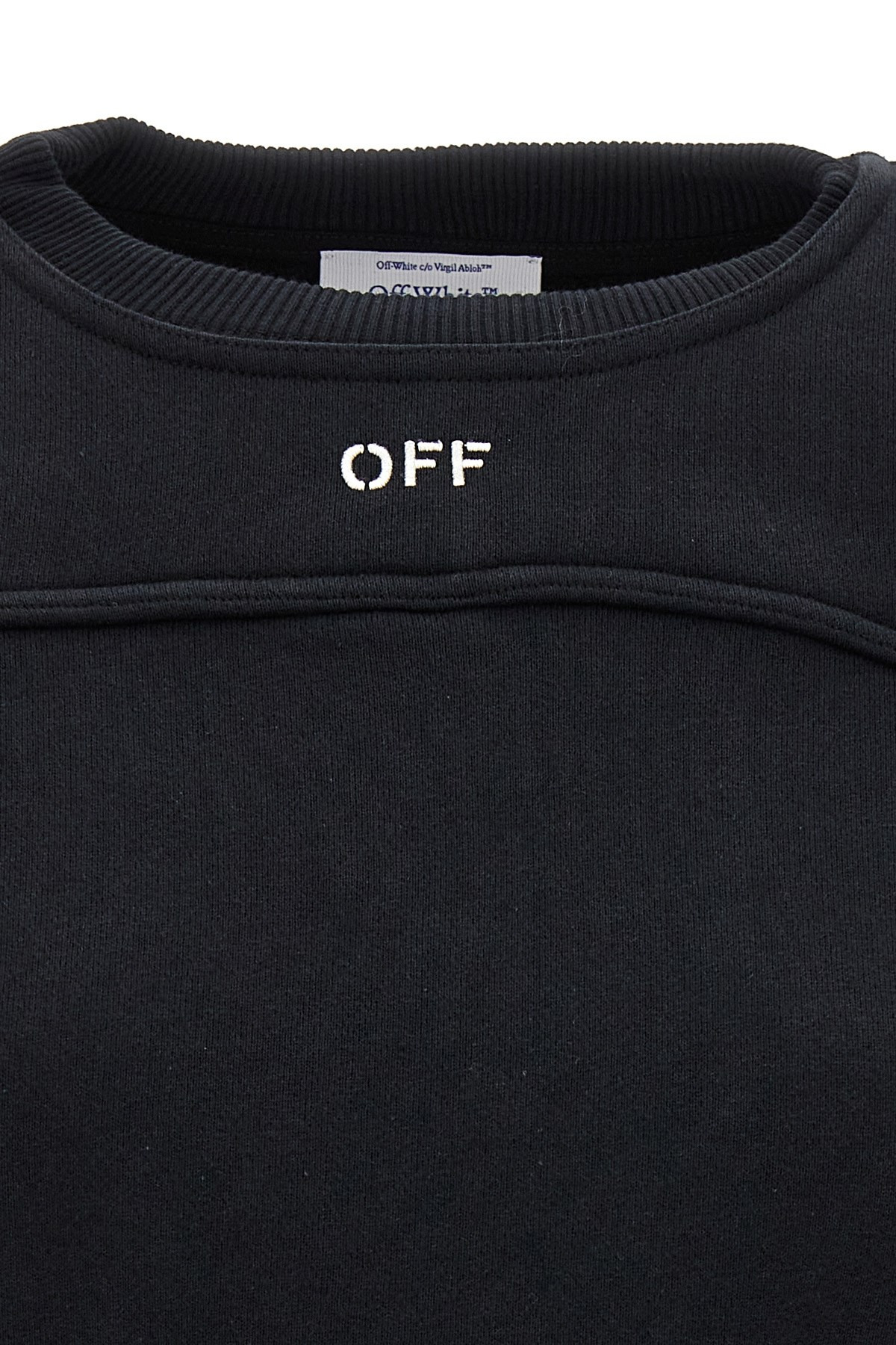 Logo embroidery sweatshirt - 5