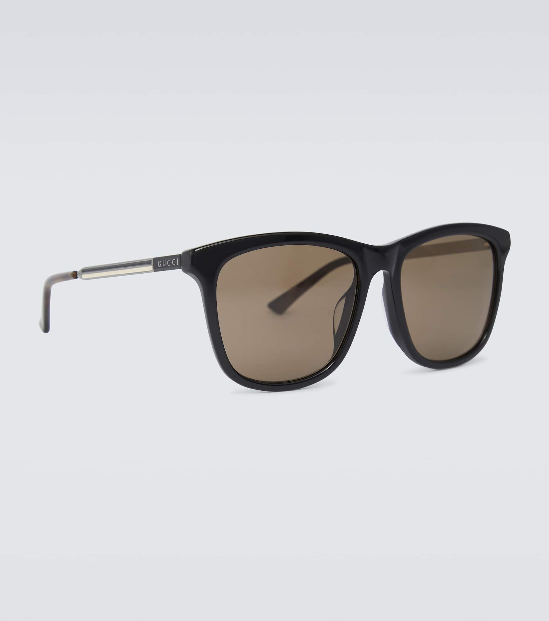 Square-frame acetate sunglasses - 4