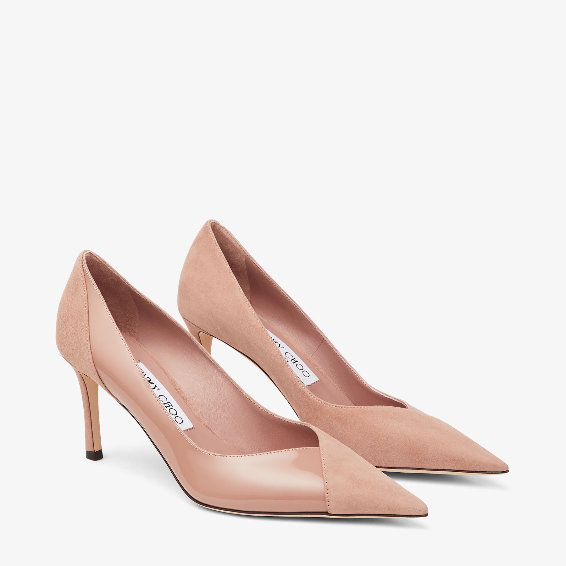 Cass 75
Ballet Pink Suede and Patent Pumps - 3