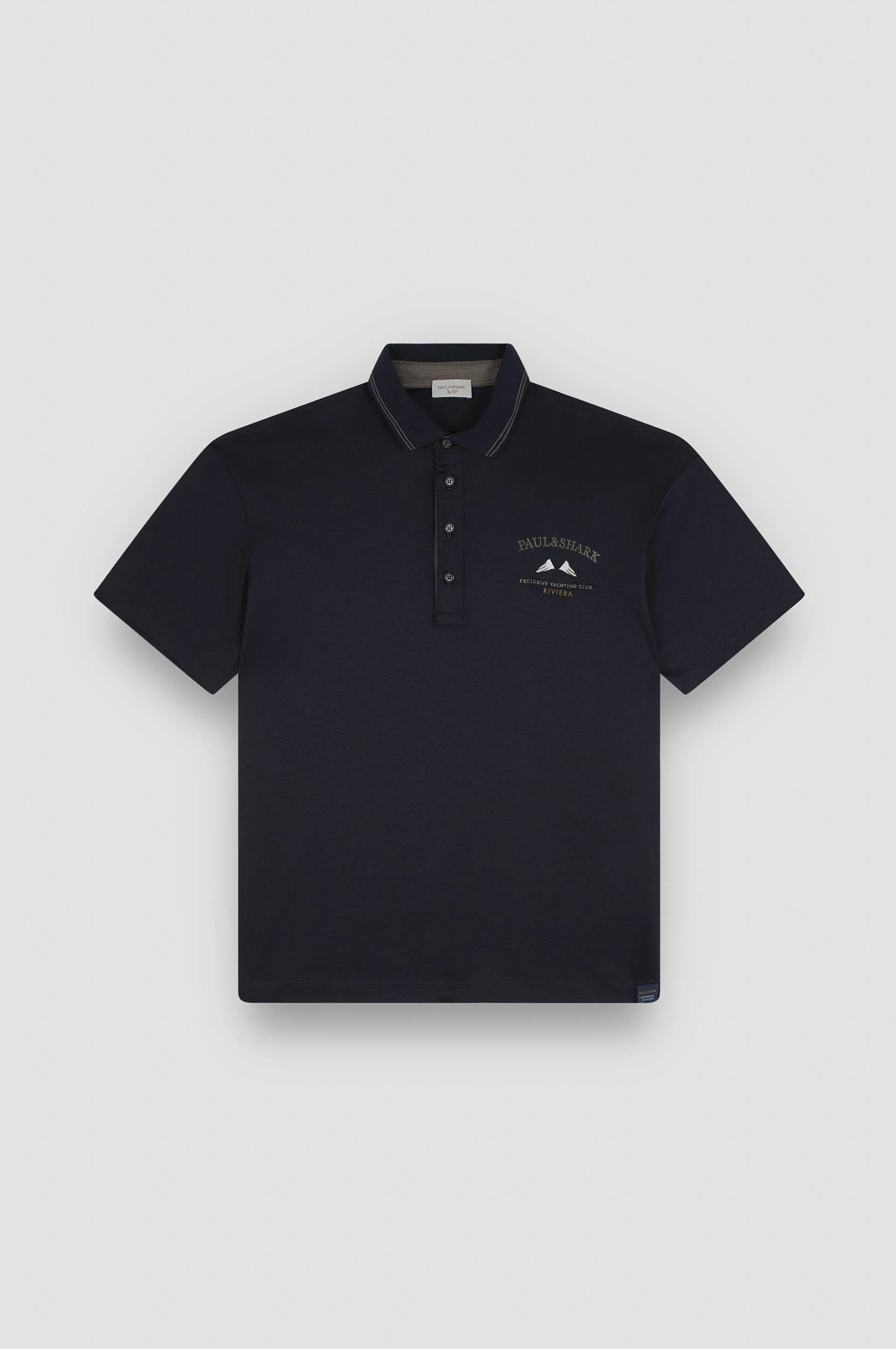 X-SOFT INTERLOCK COTTON POLO SHIRT WITH EMBROIDERY - 1
