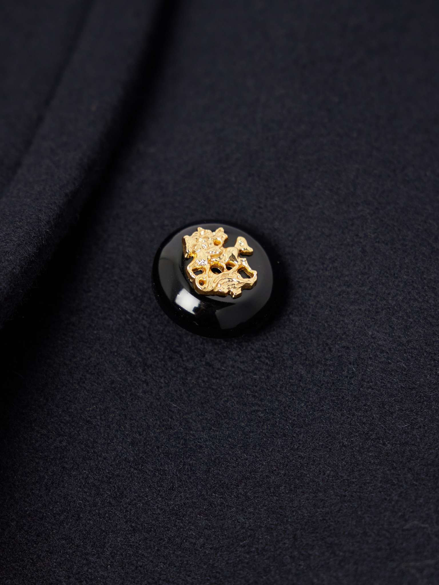 Double-Breasted Wool Peacoat - 4
