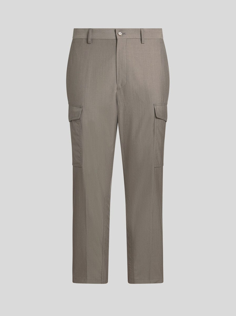 WOOL-BLEND CARGO TROUSERS 1