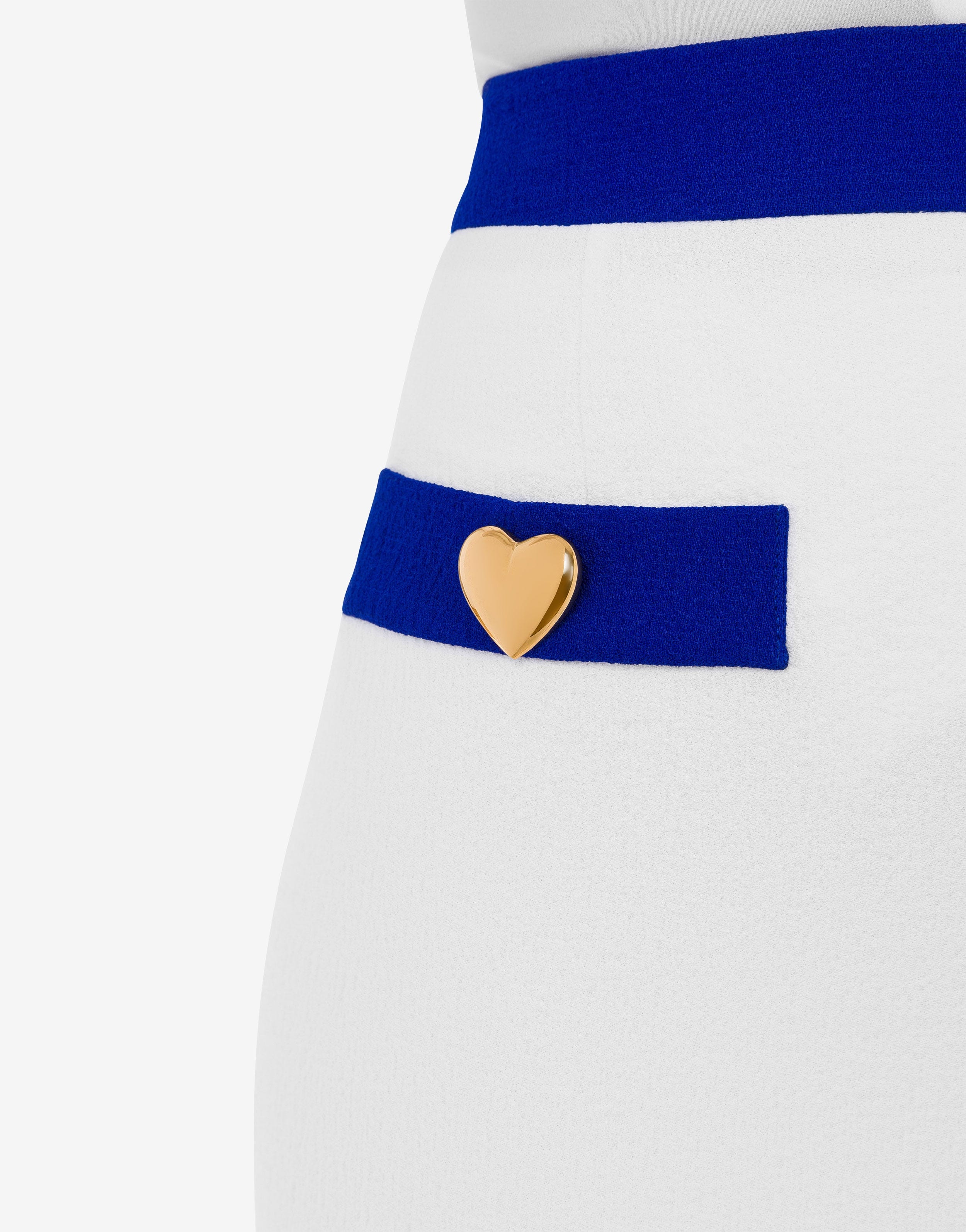 HEART BUTTONS CRÊPE MINI SKIRT - 4