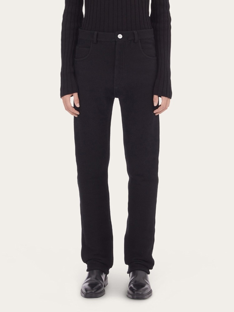 FERRAGAMO SLIM FIT 5 POCKET TROUSERS outlook