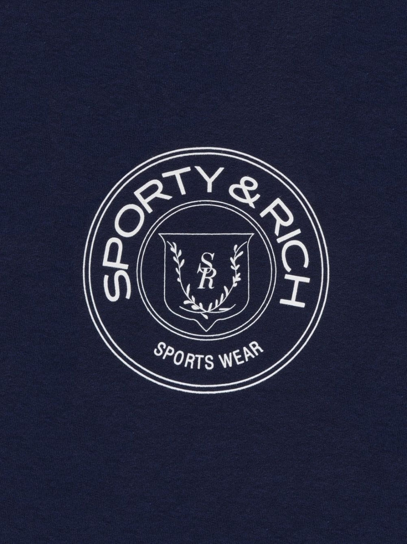 Sporty & Rich Connecticut Crest logo-print sweatshirt outlook