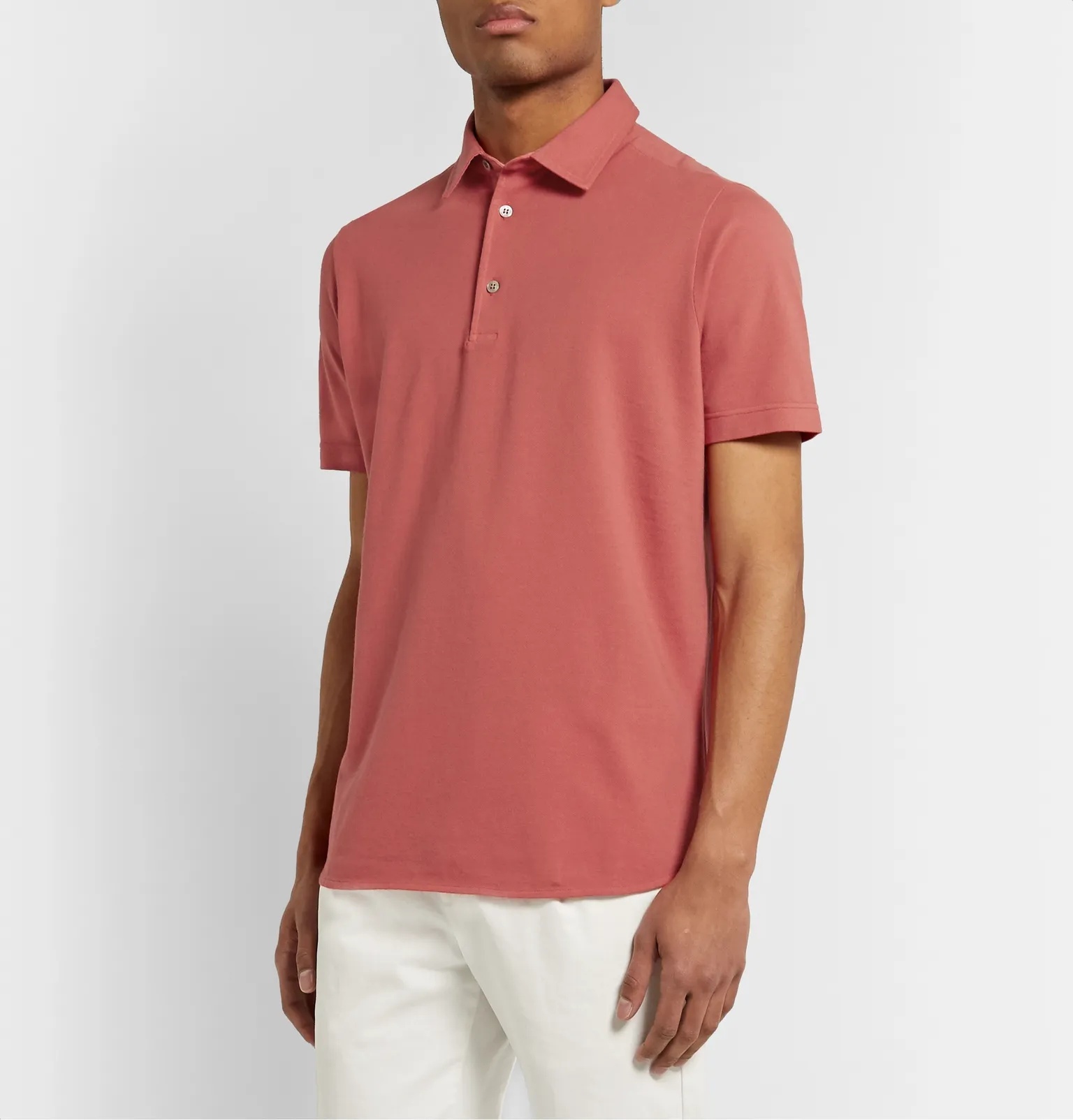 Cotton-Piqué Polo Shirt - 22