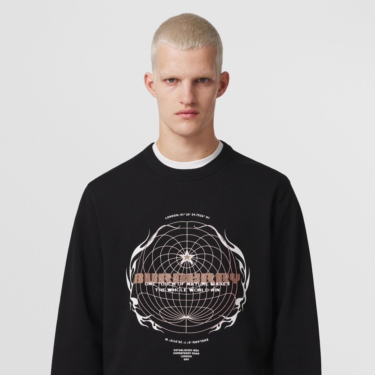 Globe Graphic Cotton Sweatshirt - 3