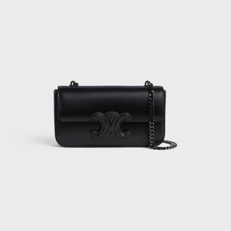 CHAIN SHOULDER BAG CUIR TRIOMPHE in shiny calfskin - 1