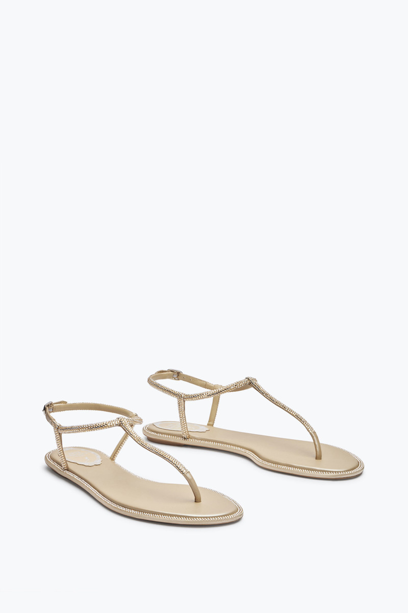 RENE CAOVILLA DIANA CRYSTAL BEIGE SANDAL 10 outlook