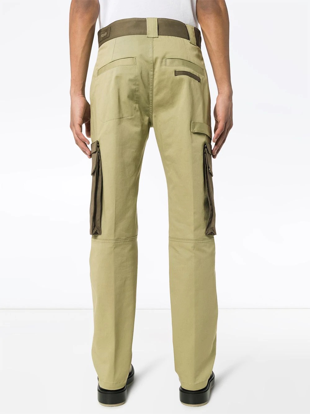 contrast panel cargo pants - 4