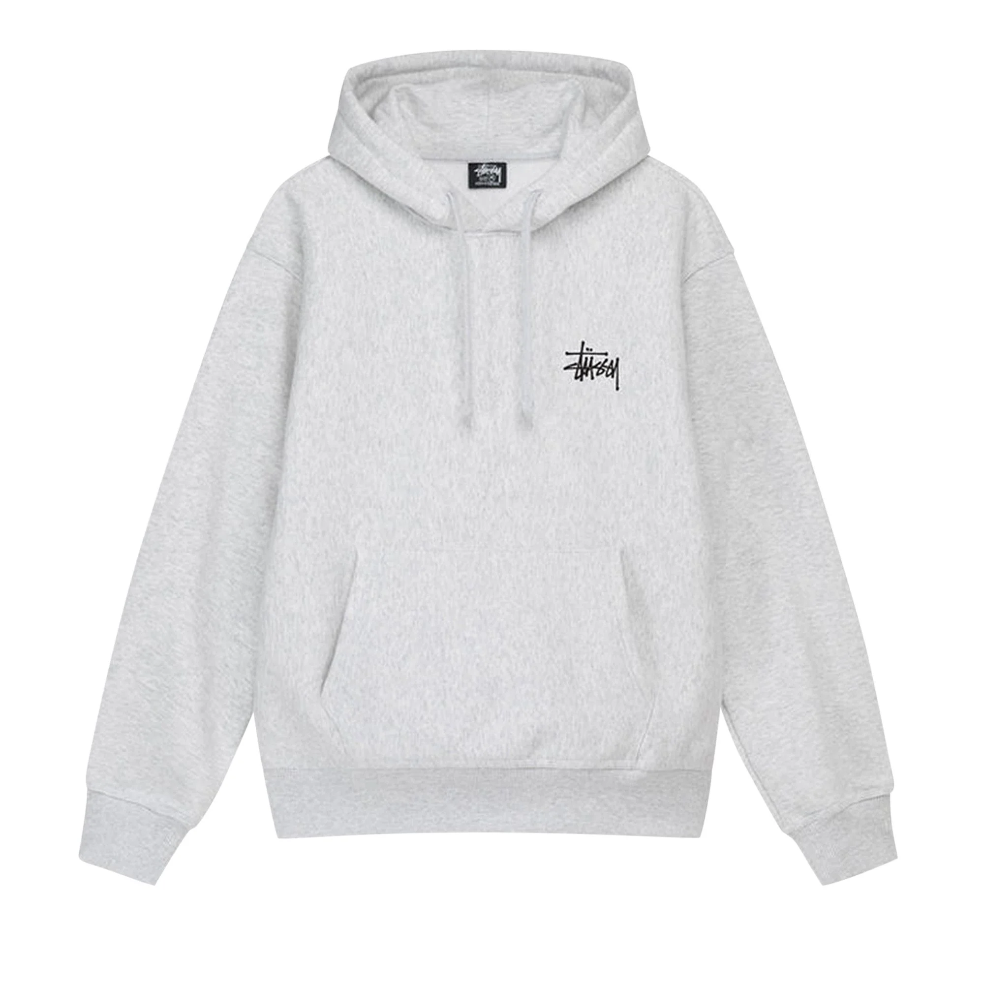 Stussy Basic Hoodie 'Ash Heather' - 1