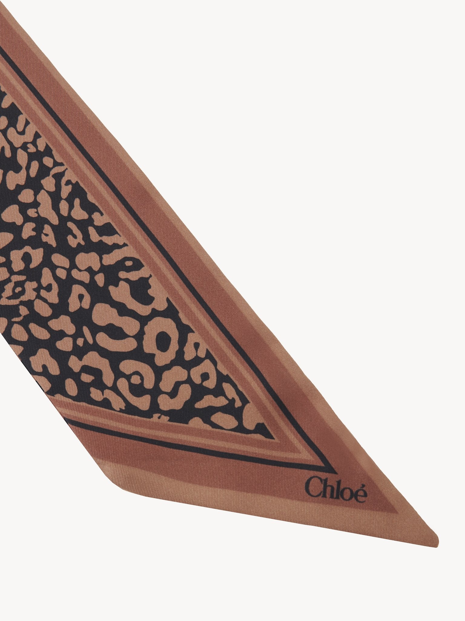 ANIMAL-PRINT BANDEAU SCARF IN SILK - 2