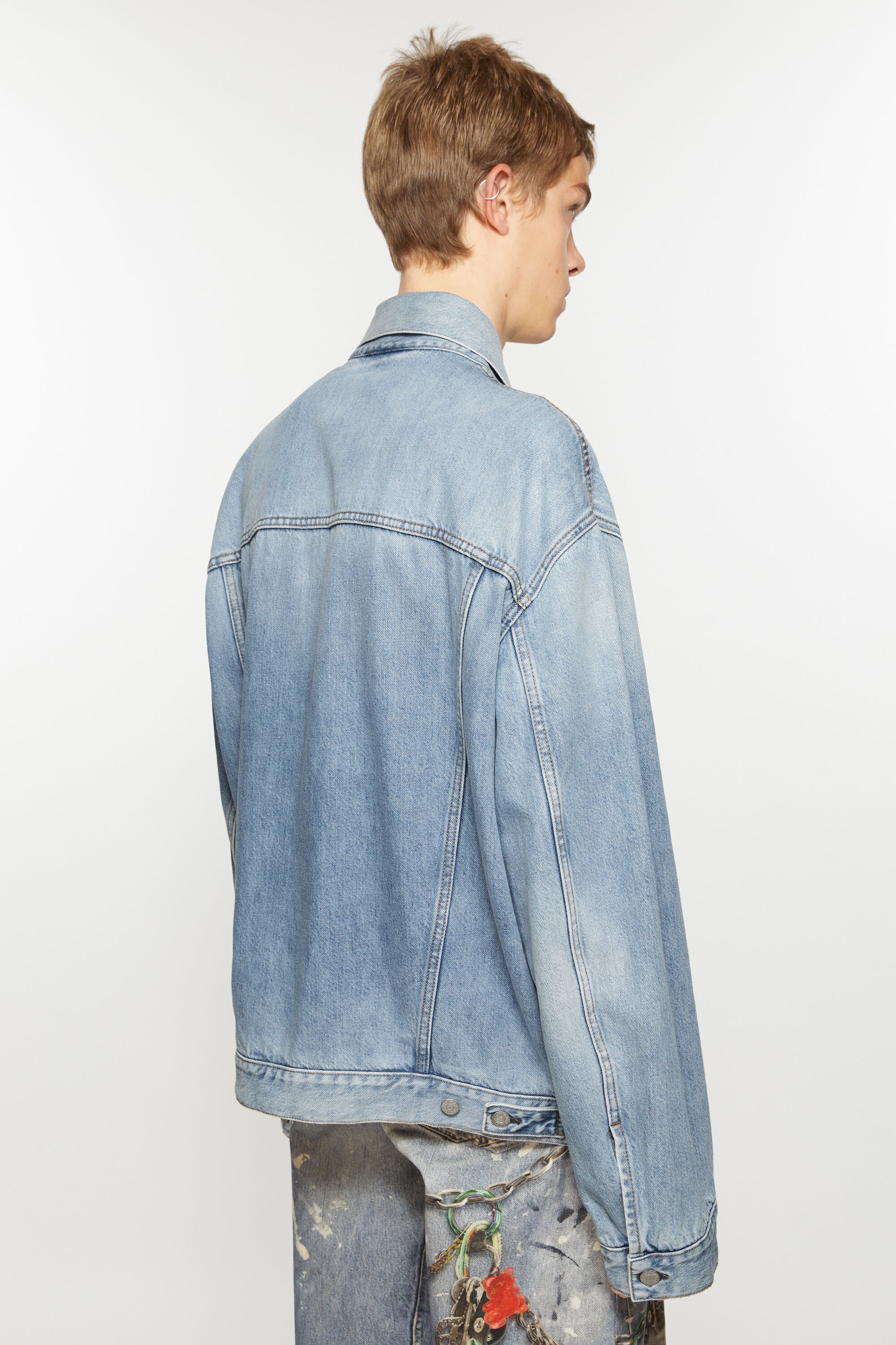 Denim jacket - Relaxed fit - Light blue - 4