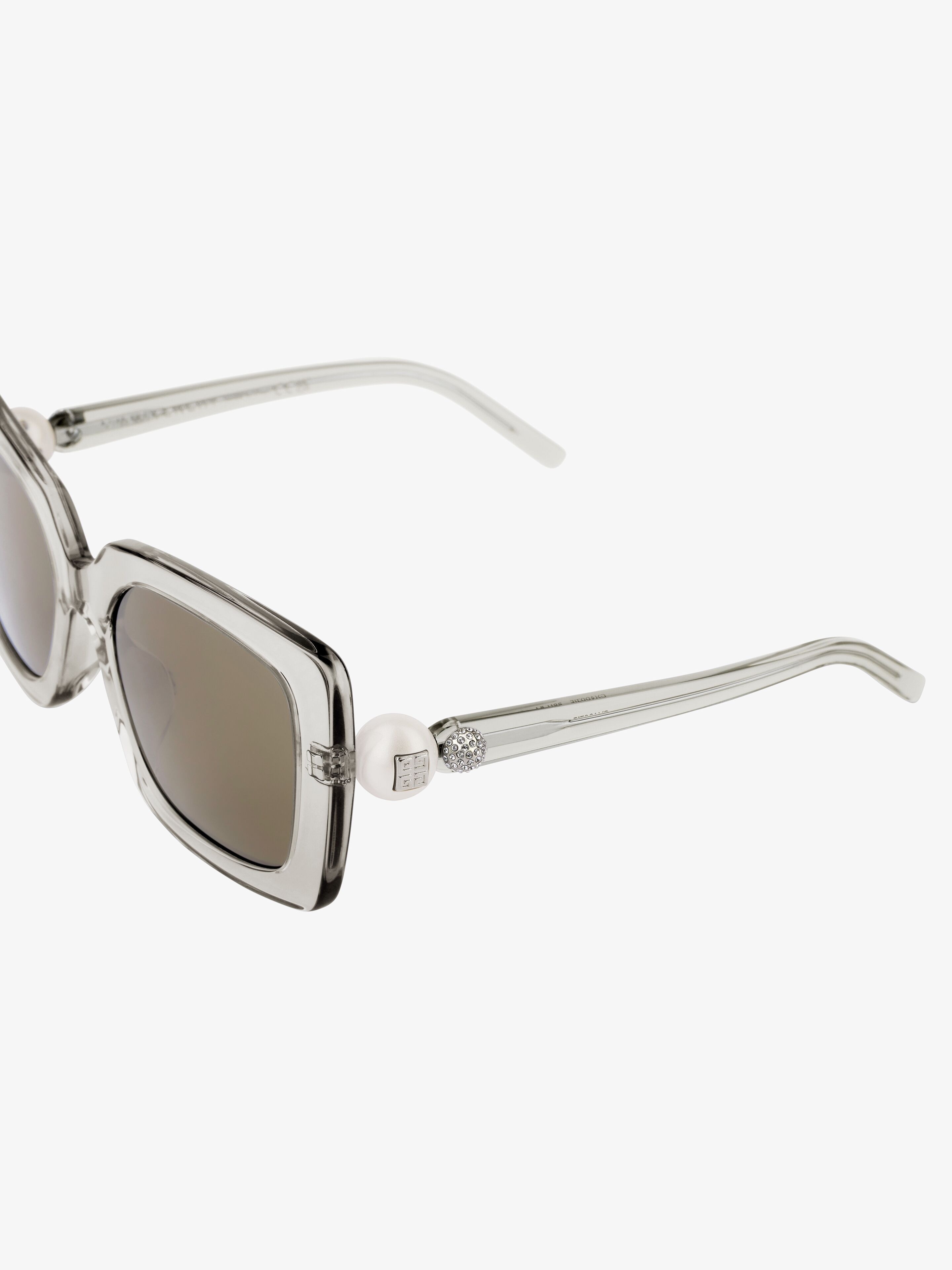 4G PEARL SUNGLASSES IN ACETATE WITH CRYSTALS - 4
