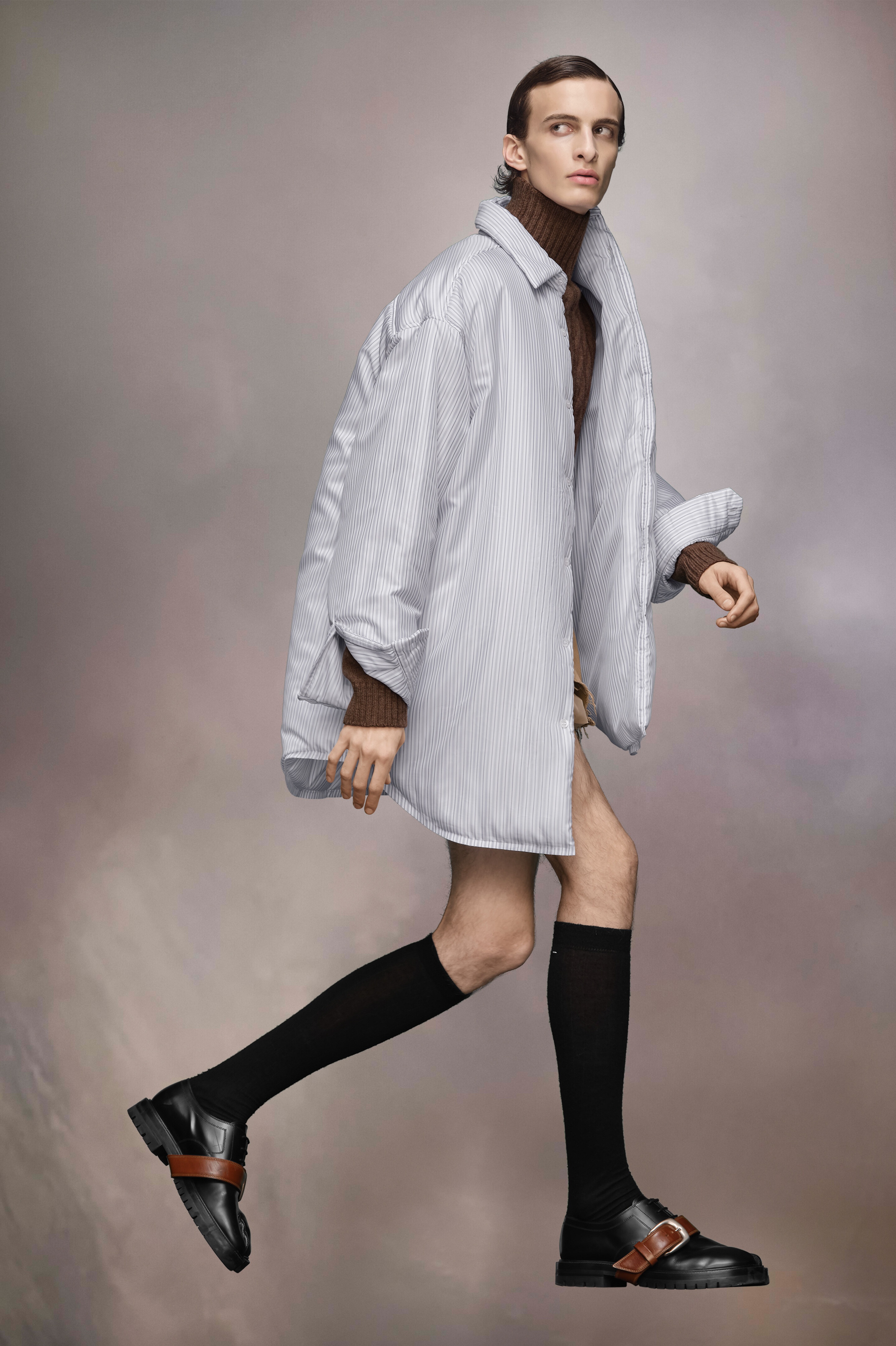 Padded Stripe Shirt - 4