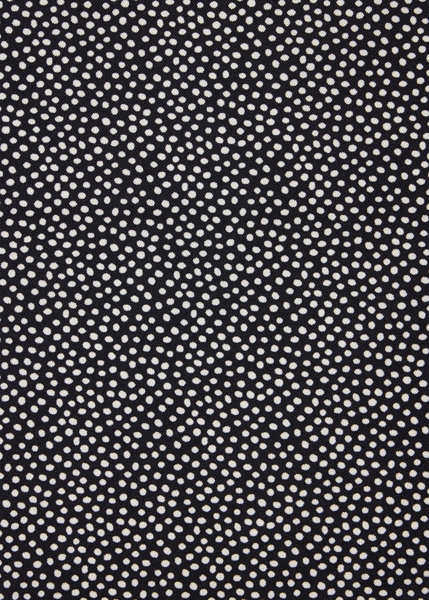 Black Polka Dot and 'Signature Stripe' Trim Pocket Square - 3
