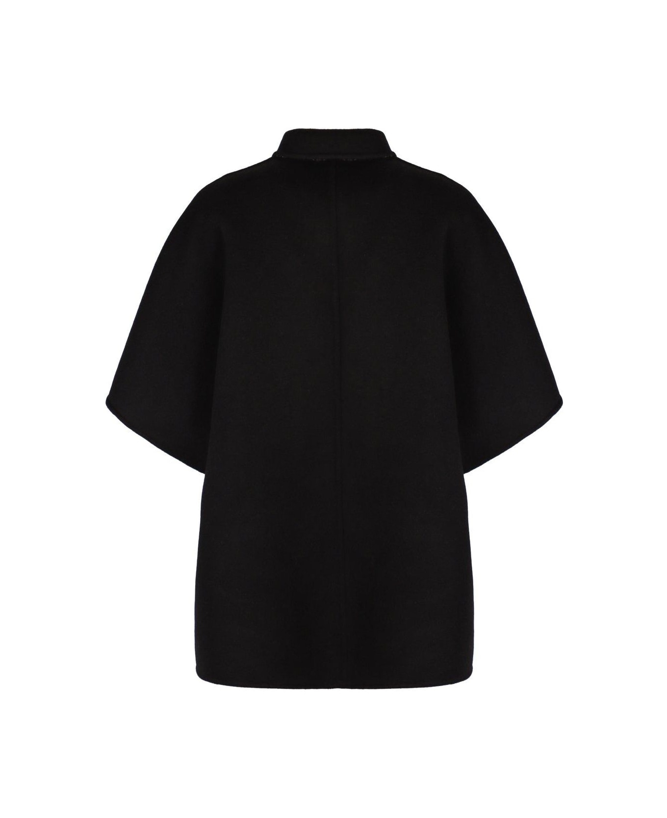 Collared Short-sleeve Coat - 2