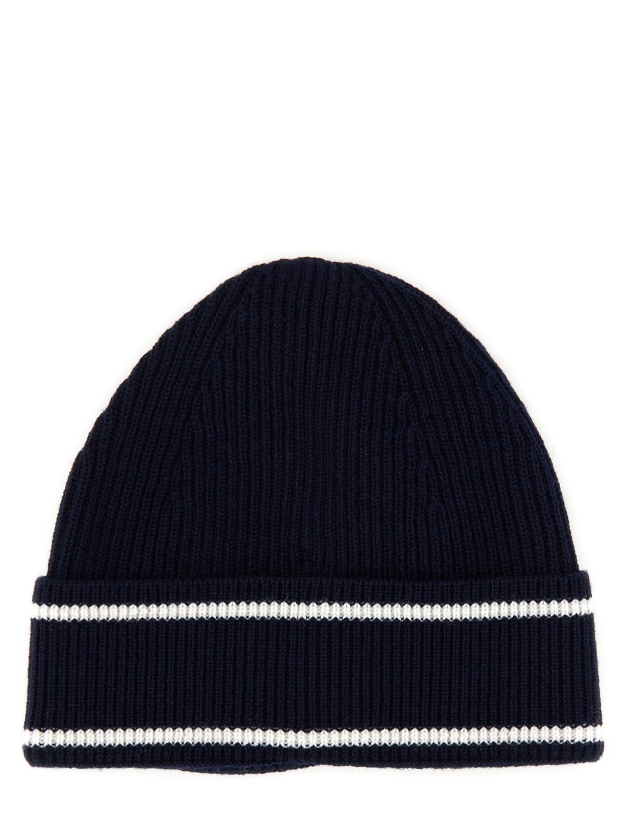 WOOL BEANIE HAT WITH LOGO - 2